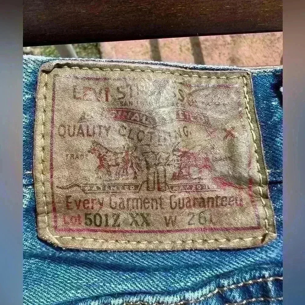 Vintage 501 Levi's Levi Strauss & Co Denim Jeans Shorts XS‎ 501ZZ Western Y2K